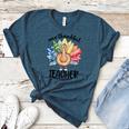 One Thankful Teacher Turkey Pencil Thanksgiving Teachers Women's Heather T-Shirt Heather Deep Teal One Thankful Teacher Turkey Pencil Thanksgiving Teachers Women's Heather T-Shirt Heather Deep Teal