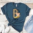 P Is For Pre K Teacher Leopard First Day Of School For Men Women Girls Kids Women's Heather T-Shirt Heather Deep Teal