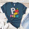 P Is For Pre-K Teacher Pencil Apple Back To School Women's Heather T-Shirt Heather Deep Teal P Is For Pre-K Teacher Pencil Apple Back To School Women's Heather T-Shirt Heather Deep Teal