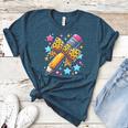 Pencil Leopard Coquette Bow Teacher Life Back To School Women's Heather T-Shirt Heather Deep Teal Pencil Leopard Coquette Bow Teacher Life Back To School Women's Heather T-Shirt Heather Deep Teal