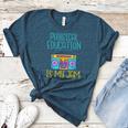 Physical Education Is My Jam PE Teacher Women's Heather T-Shirt Heather Deep Teal