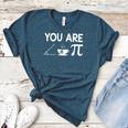 Pi Day Shirt Women Teacher 2022 Math Cutie Pie Acute Tea Pie Women's Heather T-Shirt Heather Deep Teal