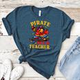 Pirate Pre-K Teacher Preschool Halloween Women's Heather T-Shirt Heather Deep Teal