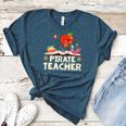 Pirate Teacher Men Women Kids Women's Heather T-Shirt Heather Deep Teal