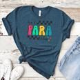 Pre-K Paraprofessional Teacher Back To School Vibes Women's Heather T-Shirt Heather Deep Teal