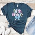 Preppy Fifth Grade Teacher Blue Floral Coquette Pencil Bow Women's Heather T-Shirt Heather Deep Teal Preppy Fifth Grade Teacher Blue Floral Coquette Pencil Bow Women's Heather T-Shirt Heather Deep Teal