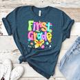 Preppy First Grade Back To School 1st Grade Teacher Girl Kid Women's Heather T-Shirt Heather Deep Teal Preppy First Grade Back To School 1st Grade Teacher Girl Kid Women's Heather T-Shirt Heather Deep Teal
