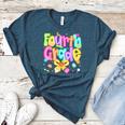 Preppy Fourth Grade Back To School 4th Grade Teacher Girls Women's Heather T-Shirt Heather Deep Teal