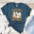 Preschool Boo Crew Halloween Teacher Ghost Costume Matching Women's Heather T-Shirt Heather Deep Teal Preschool Boo Crew Halloween Teacher Ghost Costume Matching Women's Heather T-Shirt Heather Deep Teal