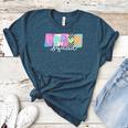 Preschool Squad Team Pre-K Crew Back To School Teacher Women's Heather T-Shirt Heather Deep Teal