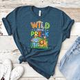 Preschool Teacher Kids Back To School Wild About Pre-K Women's Heather T-Shirt Heather Deep Teal Preschool Teacher Kids Back To School Wild About Pre-K Women's Heather T-Shirt Heather Deep Teal