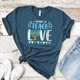 I Promise To Teach Love Hanukkah Chanukah Jewish Teacher Women's Heather T-Shirt Heather Deep Teal