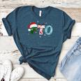 PTO Santa Hat Reindeer Parent Teacher Organization Christmas Women's Heather T-Shirt Heather Deep Teal