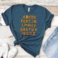 Pumpkin ABC Halloween Alphabet Costume School Teacher Kids Women's Heather T-Shirt Heather Deep Teal Pumpkin ABC Halloween Alphabet Costume School Teacher Kids Women's Heather T-Shirt Heather Deep Teal