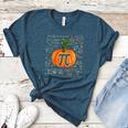 Pumpkin Pi Math Teacher Halloween Pumpkin Pi Women's Heather T-Shirt Heather Deep Teal