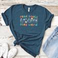 Read Books Stay Weird Sign Language ASL Teacher Book Lover Women's Heather T-Shirt Heather Deep Teal