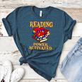 Reading Super Power Activated Superhero Teacher Or Student Men Women Girls Kids Women's Heather T-Shirt Heather Deep Teal