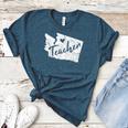 Red For Ed Washington Teacher T Shirts RedForEd Tee Shirt Women's Heather T-Shirt Heather Deep Teal Red For Ed Washington Teacher T Shirts RedForEd Tee Shirt Women's Heather T-Shirt Heather Deep Teal
