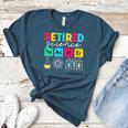 Retired Science Teacher Periodic Table Teacher Life Women's Heather T-Shirt Heather Deep Teal
