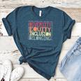 Retro Diversity Equity Inclusion Belonging DEIB Teacher Women's Heather T-Shirt Heather Deep Teal