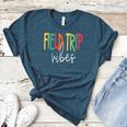 Retro Field Trip Vibes Vintage Field Trip Vibes Teacher Kids Women's Heather T-Shirt Heather Deep Teal