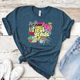 Retro First Grade Teacher Disco Ball Coquette Back To School Women's Heather T-Shirt Heather Deep Teal
