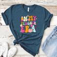Retro Groovy In My Teaching Era Best Teacher Appreciation Women's Heather T-Shirt Heather Deep Teal