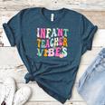 Retro Infant Teacher Vibes Women Daycare Teacher Women's Heather T-Shirt Heather Deep Teal Retro Infant Teacher Vibes Women Daycare Teacher Women's Heather T-Shirt Heather Deep Teal