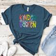Retro Kindergarten Dream Team Back To School Teacher Kids Women's Heather T-Shirt Heather Deep Teal Retro Kindergarten Dream Team Back To School Teacher Kids Women's Heather T-Shirt Heather Deep Teal