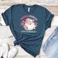 Retro Pink Christmas Santa's Favorite Art Teacher Artist Women's Heather T-Shirt Heather Deep Teal