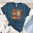Retro I Teach The Cutest Turkey Thanksgiving Pumpkin Teacher Women's Heather T-Shirt Heather Deep Teal Retro I Teach The Cutest Turkey Thanksgiving Pumpkin Teacher Women's Heather T-Shirt Heather Deep Teal