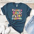 Retro Welcome Back To School Teacher Appreciation Boys Girls Women's Heather T-Shirt Heather Deep Teal Retro Welcome Back To School Teacher Appreciation Boys Girls Women's Heather T-Shirt Heather Deep Teal