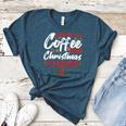 Running On Coffee And Christmas Cheer Lover Teacher For Men Women Kids Women's Heather T-Shirt Heather Deep Teal