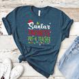 Santa's Favorite Pre-K Teacher Christmas Santa Hat Lights For Men Women Kids Women's Heather T-Shirt Heather Deep Teal