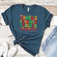 Santas Favorite Teacher Retro Groovy Christmas Xmas Women Women's Heather T-Shirt Heather Deep Teal Santas Favorite Teacher Retro Groovy Christmas Xmas Women Women's Heather T-Shirt Heather Deep Teal