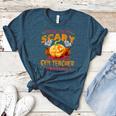 This Is My Scary Gym Teacher Costume Pumpkin Halloween Men Women Women's Heather T-Shirt Heather Deep Teal