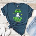 Scary Special Education Ed Teacher Costume Halloween Easy Women's Heather T-Shirt Heather Deep Teal