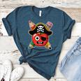 School International Talk Like A Pirate Day Pirate Teacher Women's Heather T-Shirt Heather Deep Teal