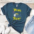 School Math Teacher Halloween 2022 Trig Or Treat Shirt Women's Heather T-Shirt Heather Deep Teal School Math Teacher Halloween 2022 Trig Or Treat Shirt Women's Heather T-Shirt Heather Deep Teal