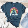 Sé Amable Spanish Bilingual Teacher Be Kind Boho Rainbow Women's Heather T-Shirt Heather Deep Teal Sé Amable Spanish Bilingual Teacher Be Kind Boho Rainbow Women's Heather T-Shirt Heather Deep Teal