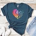 Sign Language Heart ASL For Deaf Teacher Women's Heather T-Shirt Heather Deep Teal Sign Language Heart ASL For Deaf Teacher Women's Heather T-Shirt Heather Deep Teal