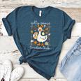 Silly Goose Teachers Club Cozy Fall Teacher Women's Heather T-Shirt Heather Deep Teal Silly Goose Teachers Club Cozy Fall Teacher Women's Heather T-Shirt Heather Deep Teal