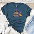 I Smell Children Wicked Cute Kindergarten Teacher Halloween Women's Heather T-Shirt Heather Deep Teal