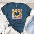 Social Studies Teacher Pencil Heart Leopard Back To School Women's Heather T-Shirt Heather Deep Teal Social Studies Teacher Pencil Heart Leopard Back To School Women's Heather T-Shirt Heather Deep Teal