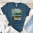 Social Studies Teacher Teach Scariest Zombies On Graveyard For Men Women Women's Heather T-Shirt Heather Deep Teal Social Studies Teacher Teach Scariest Zombies On Graveyard For Men Women Women's Heather T-Shirt Heather Deep Teal