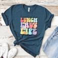Soul Bleach Teacher Staff First Day Of School Last Hugs & High Fives Lunch Lady Vibes Blue Classic Fit Women's Heather T-Shirt Heather Deep Teal Soul Bleach Teacher Staff First Day Of School Last Hugs & High Fives Lunch Lady Vibes Blue Classic Fit Women's Heather T-Shirt Heather Deep Teal