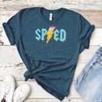 Special Education SPED Rocks Teacher Back To School Rock Women's Heather T-Shirt Heather Deep Teal Special Education SPED Rocks Teacher Back To School Rock Women's Heather T-Shirt Heather Deep Teal