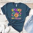 Spooky ESOL Teacher Halloween ESOL Teaching Coquette Women's Heather T-Shirt Heather Deep Teal Spooky ESOL Teacher Halloween ESOL Teaching Coquette Women's Heather T-Shirt Heather Deep Teal