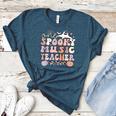 Spooky Music Teacher Halloween Music Teaching Men Women Women's Heather T-Shirt Heather Deep Teal Spooky Music Teacher Halloween Music Teaching Men Women Women's Heather T-Shirt Heather Deep Teal