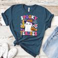Spooky Teacher Ghost Pencil Teach Halloween Teacher Women's Heather T-Shirt Heather Deep Teal
